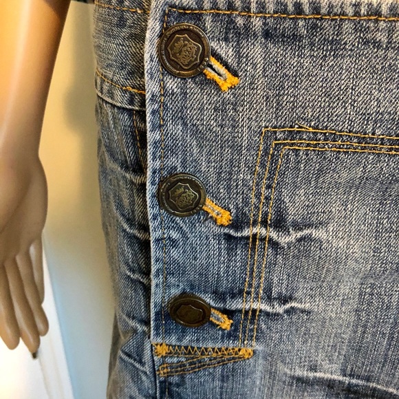 Armor Jeans Distressed Mini Skirt - Picture 5 of 8